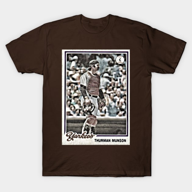 Thurman Munson: 1978 Flashback Champs T-Shirt by flashbackchamps